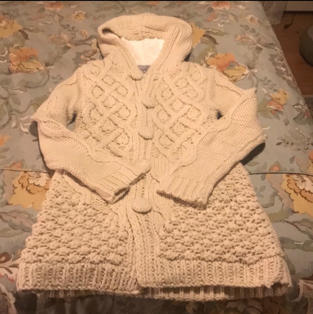 Miss Me fur lined hooded cardigan